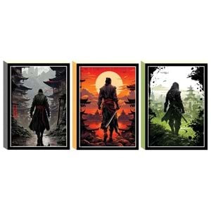 Lilamor Samuray Çizgili Defter 11.5x16 160 Syf.