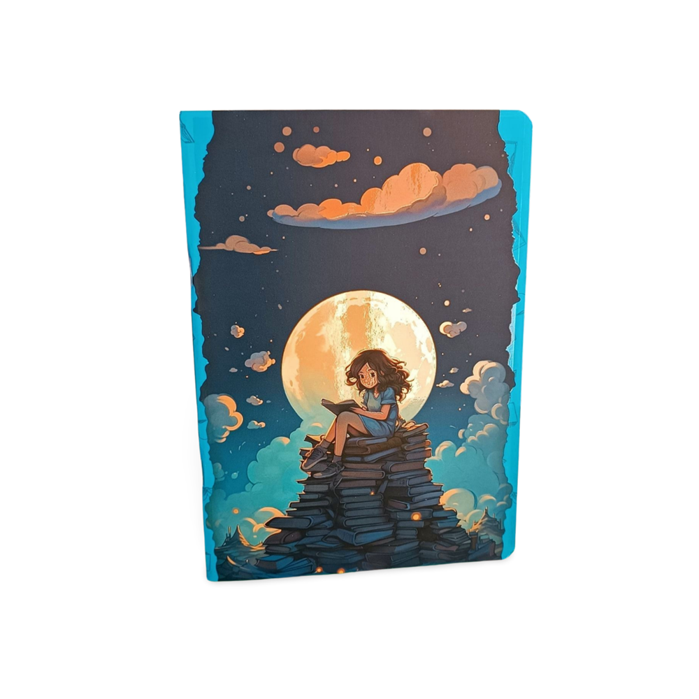 Lilamor Tel Dikiş A5 Çizgili Defter Kitap Sevgisi 80 Syf