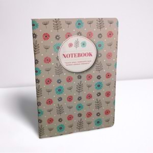 Lilamor Tel Dikiş A5 Çizgili Defter Desen 80 Syf