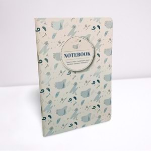 Lilamor Tel Dikiş A5 Çizgili Defter Desen 80 Syf