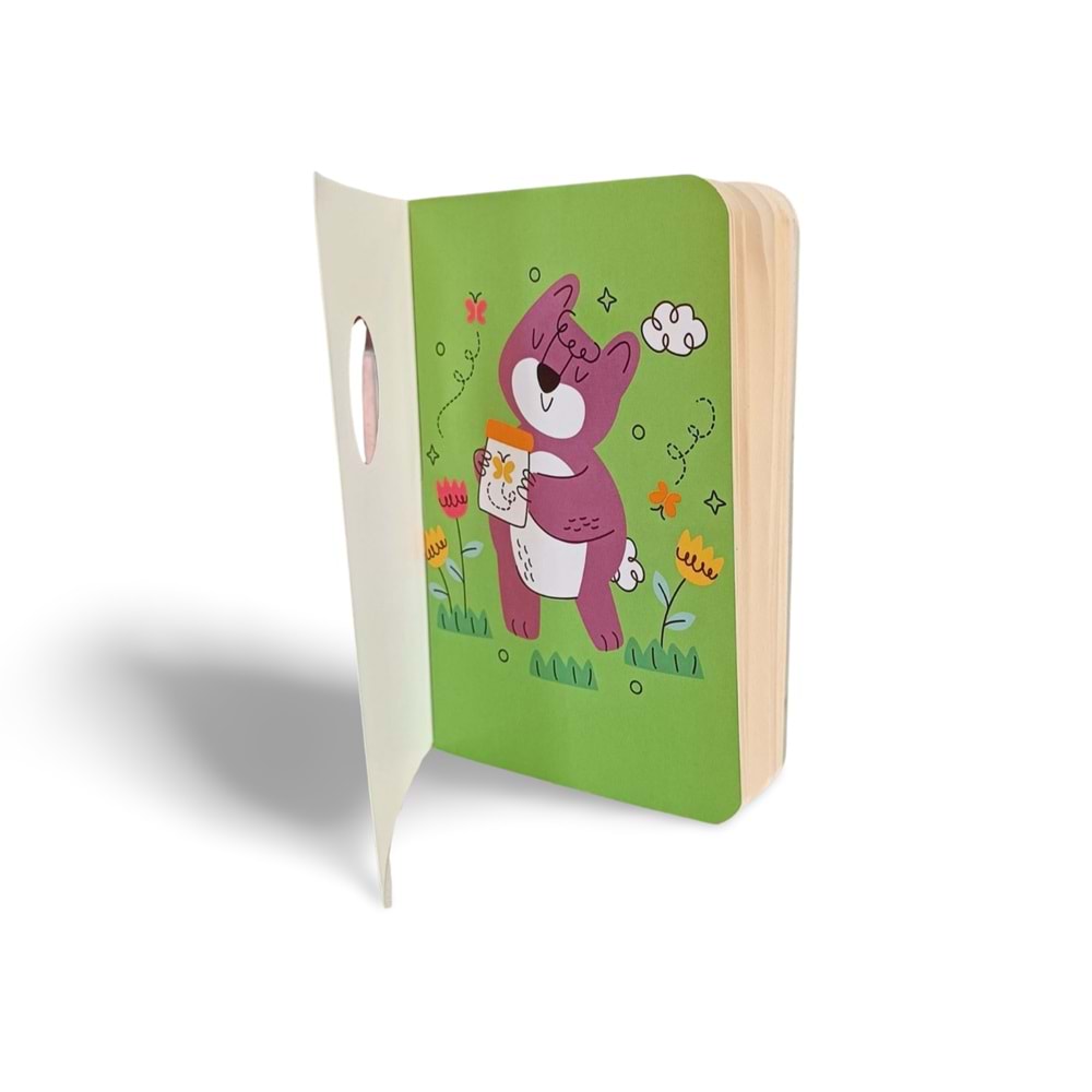 Lilamor Delikli Çizgisiz Not Defteri 9x14 32 Syf