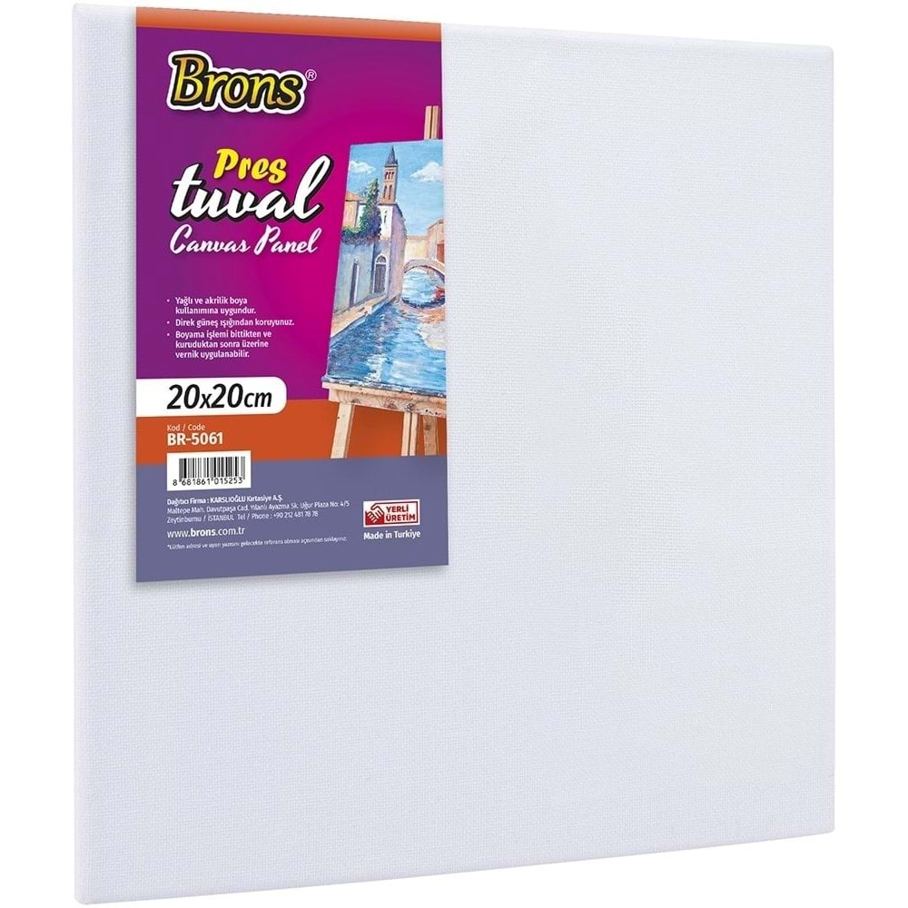 Brons Pres Tuval 20x20 cm