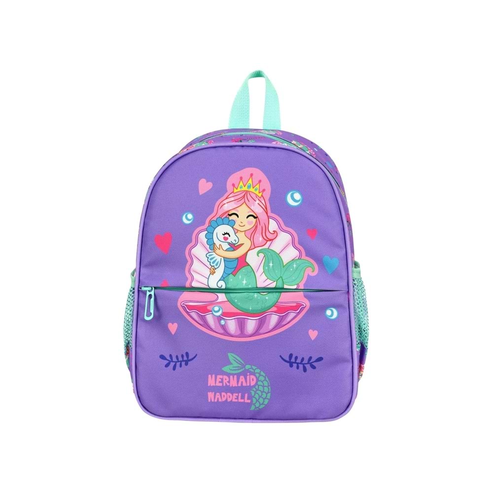 Waddell Lila Deniz Kızı Desenli Anaokulu Sırt Çantası 24105