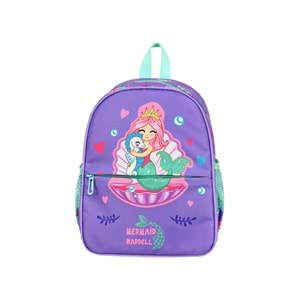 Waddell Lila Deniz Kızı Desenli Anaokulu Sırt Çantası 24105