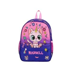 Waddell Mor Kedi Desenli Anaokulu Sırt Çantası 24109