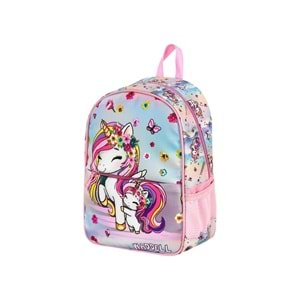 Waddell Pembe Unicorn Desenli Anaokulu Sırt Çantası 25502