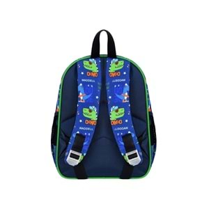 Waddell Lacivert Dino Desenli Anaokulu Sırt Çantası 24113