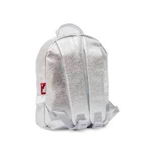 Hello Kitty Gümüş Parlak Anaokulu Çantası