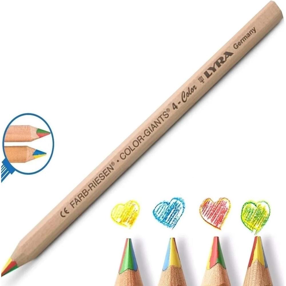 Lyra Color Giants Gökkuşağı Kalemi 4 Renk 3930500