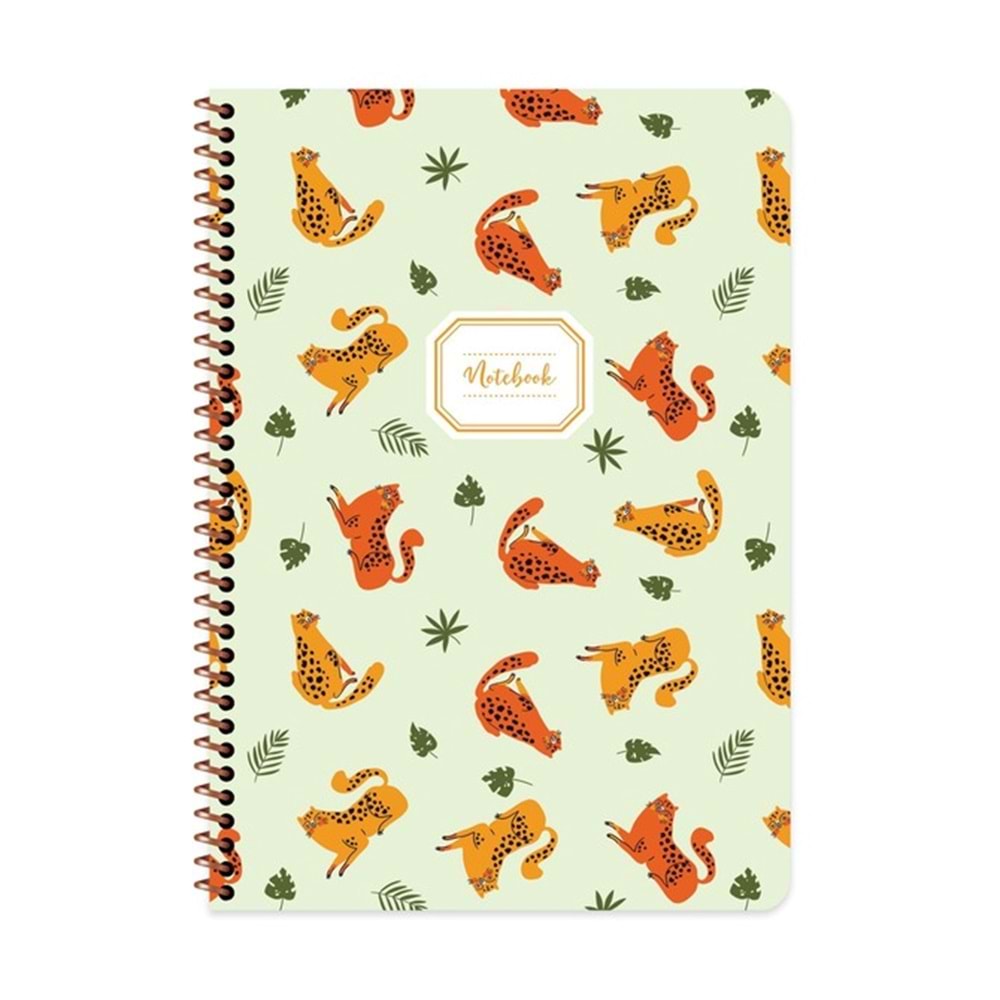 Keskin Color Karton Kp. Spr. Hayvanlar A4 80 Yp. Stickerlı Çizgili Defter