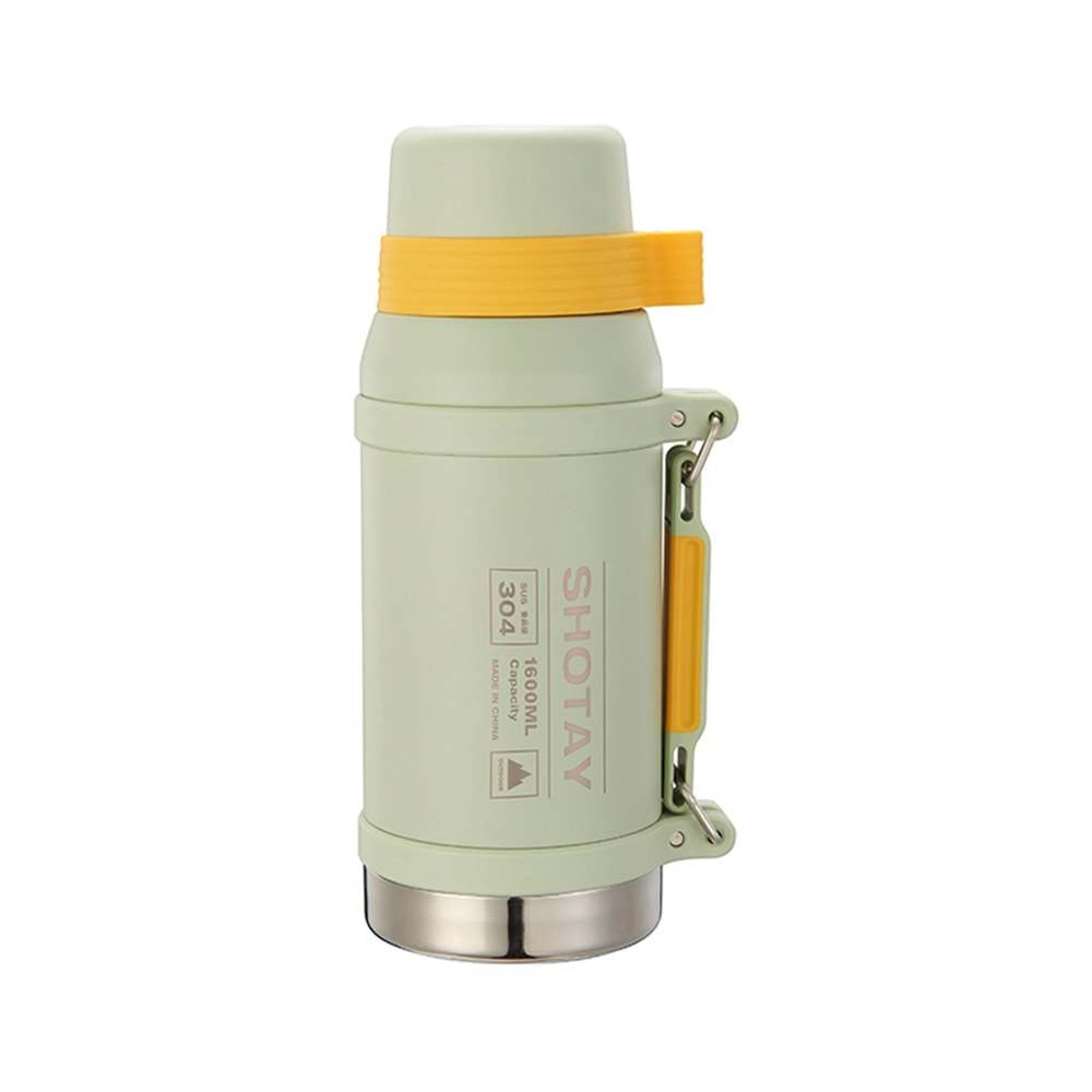 Shotay Camper Çelik Termos Matara 1600 ml. ST-8216 (4 Asorti)