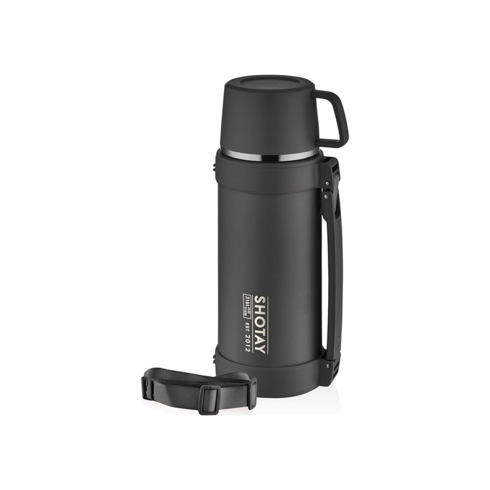 Shotay Nature Çelik Termos Matara 1200 ml. ST-8235 (4 Asorti)