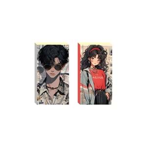 Lilamor Anime Defter 7,5x14 cm 96 Syf. Çizgili