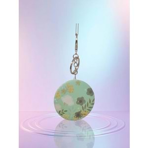 Gıpta Yuvarlak Ayna Anahtarlıklı Big Flower K9918