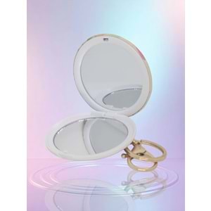 Gıpta Yuvarlak Ayna Anahtarlıklı Big Flower K9918