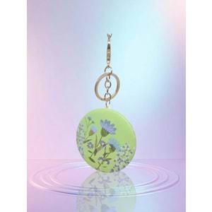 Gıpta Yuvarlak Ayna Anahtarlıklı Big Flower K9918