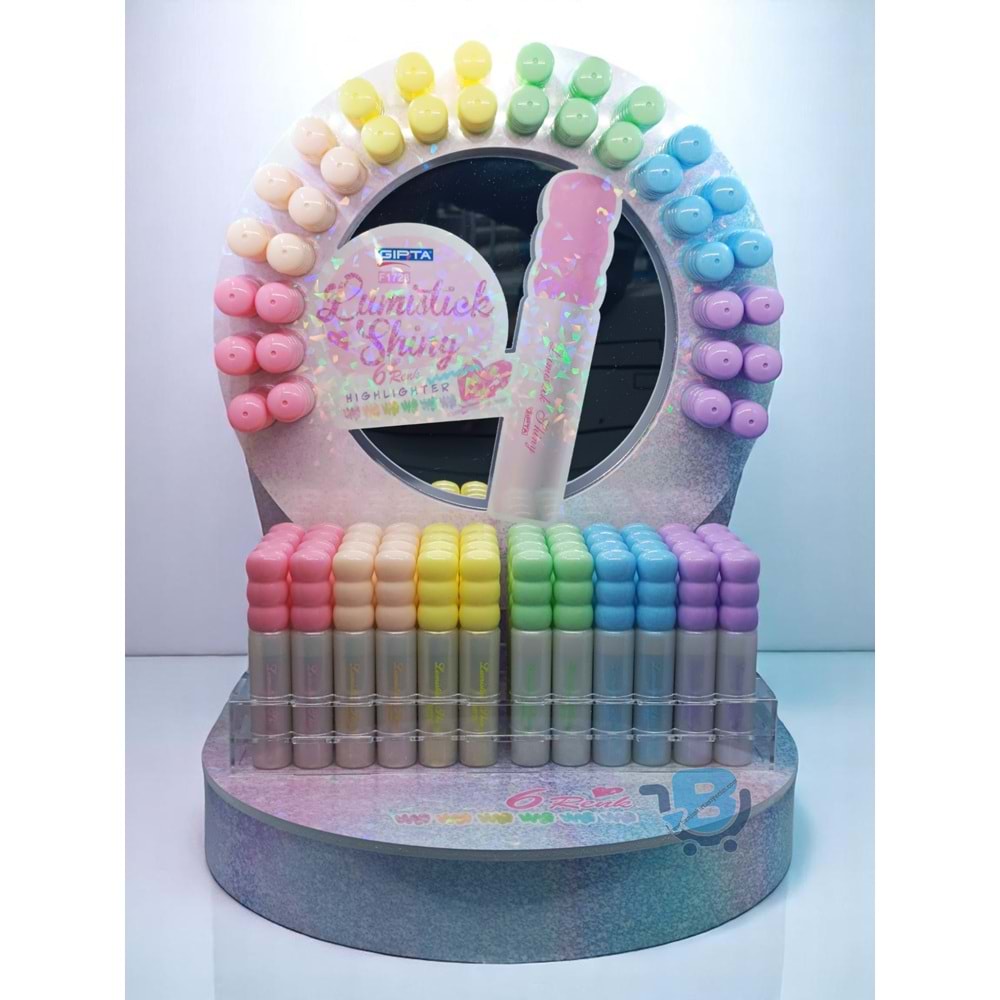 Gıpta Lumistick Shiny Simli Nar Çiçeği Fosforlu Kalem K1722