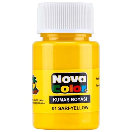 Nova Color Kumaş Boyası Şişe Sarı 30 ml.