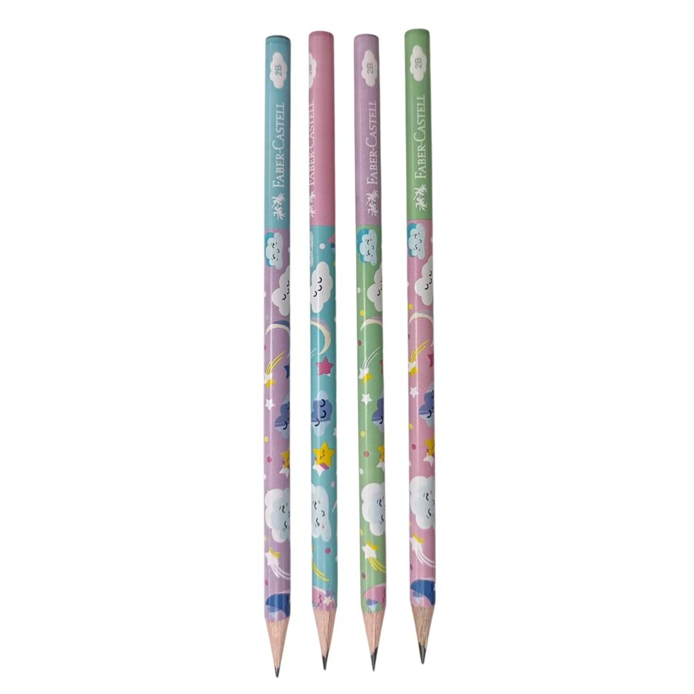 Faber-Castell Sevimli Bulutlar Kurşun Kalem 2B