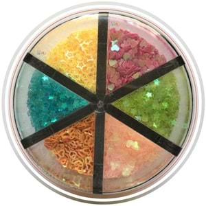 Bu-Bu Yıldız-Kalp Karışık Pul 80 Gr.