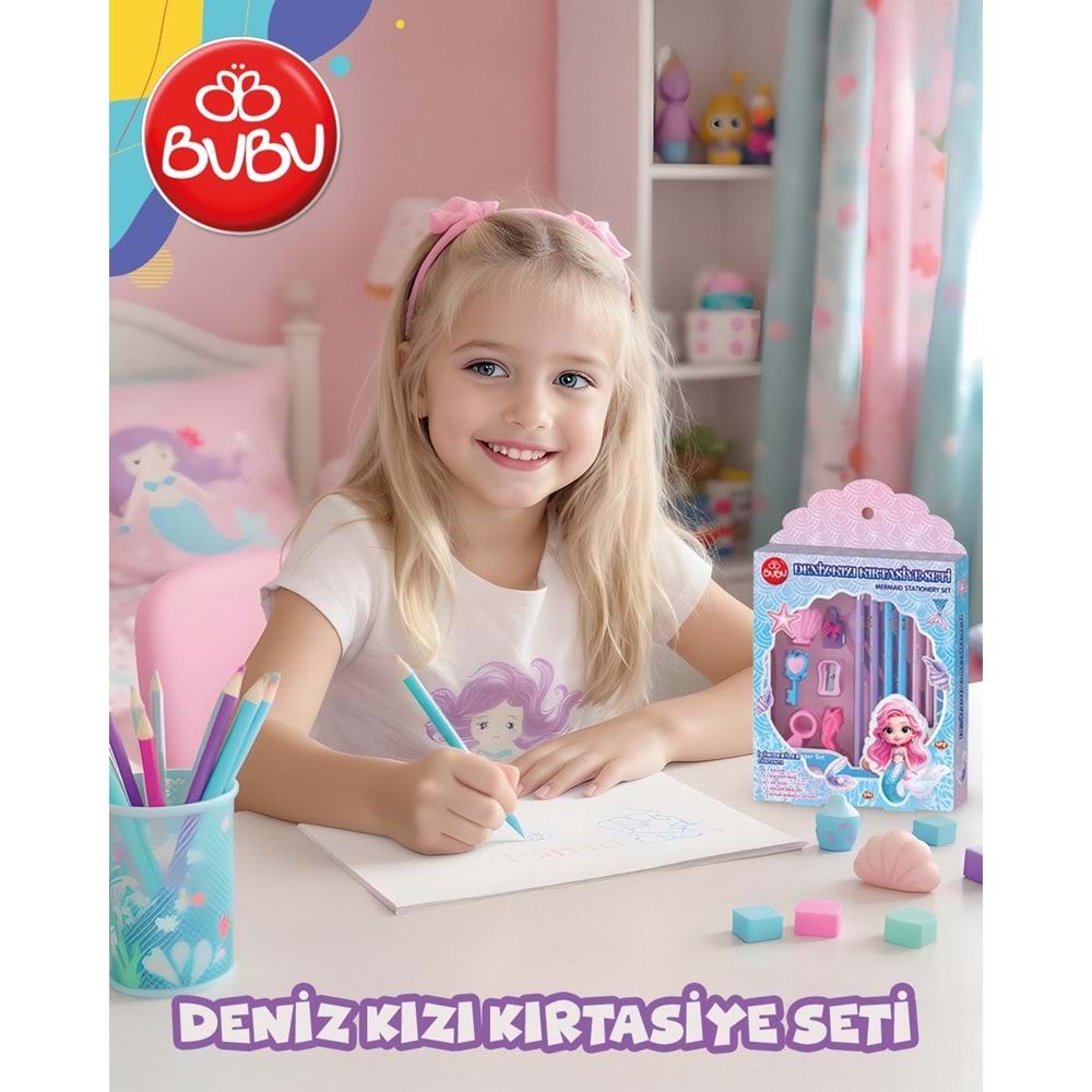 Bu-Bu Deniz Kızı Kırtasiye Seti