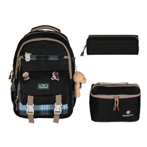 Relaxion Kore Tarzı İlkokul Çantası Beslenme+Kalemlik 1396