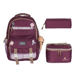 Relaxion Kore Tarzı İlkokul Çantası Beslenme+Kalemlik 1396