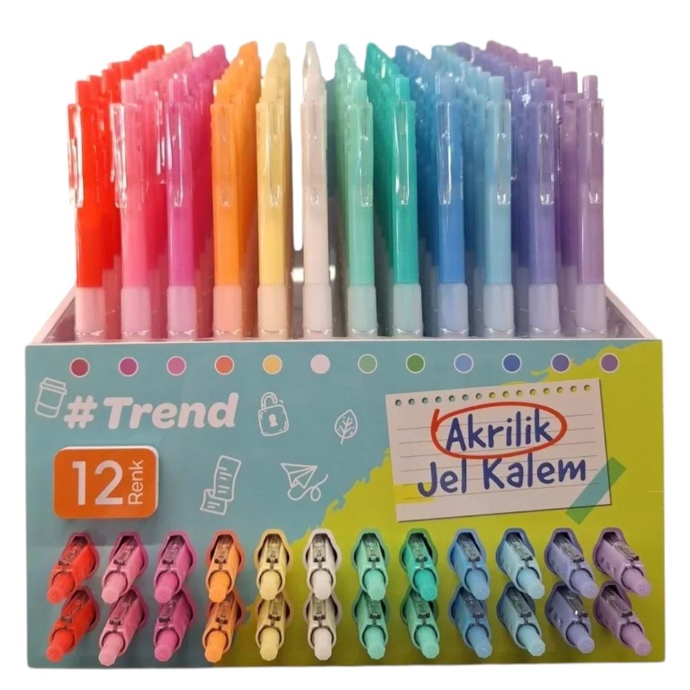 Gıpta Trend Akrilik Jel Kalem 0.7 mm (ASORTİ) F1478