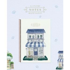 Keskin Color La Plume Shop Karton Kap. Spr. 80 Yp. Çizgili Defter 16,5x22,5 cm