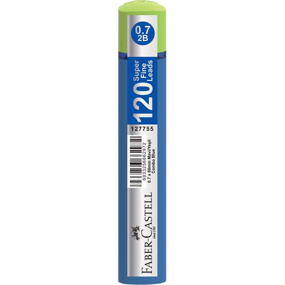 Faber-Castell Grip Min Soft Touch Kombo Mavi-Yeşil 0.7 mm 120 Li