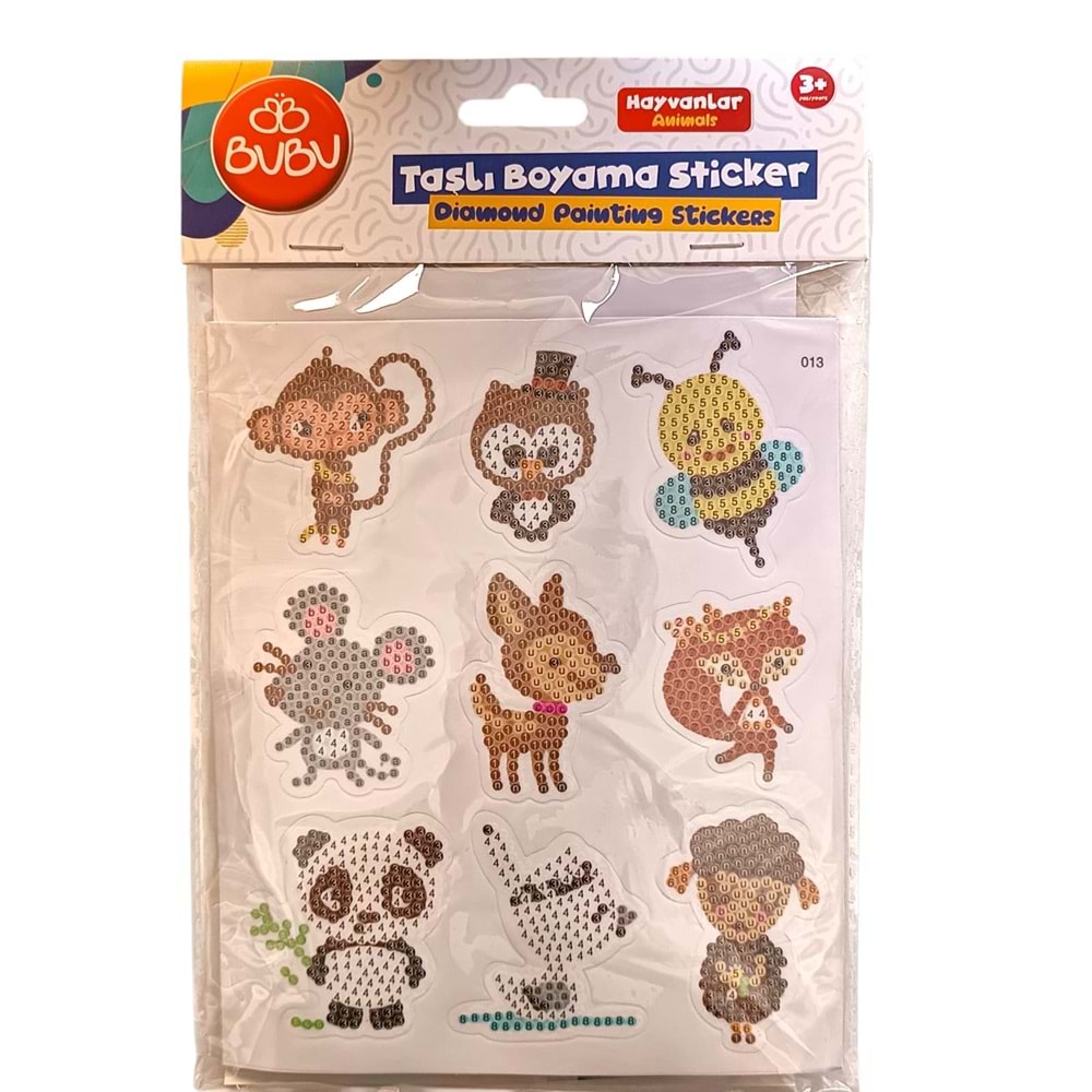 Bu-Bu Taşlı Boyama Sticker BUBU-AC0019