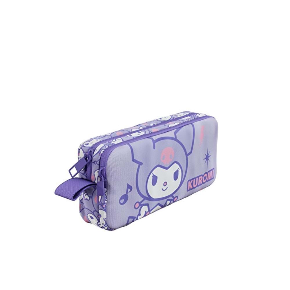 Wiggle Kuromi Çift Gözlü Kalem Çantası 3155