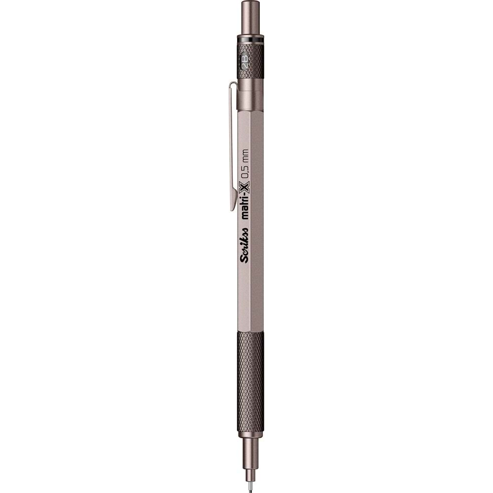 Scrikss matri-X Mekanik Kurşun Kalem 0.5 mm Metalik Gri