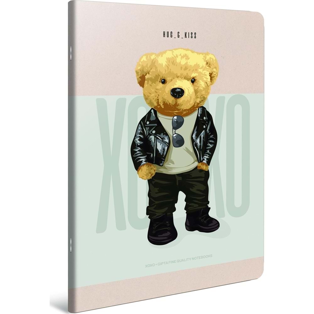 Gıpta XoXo Tel Dikiş Kar. Kap. A6 60 Yp. Çizgili Defter