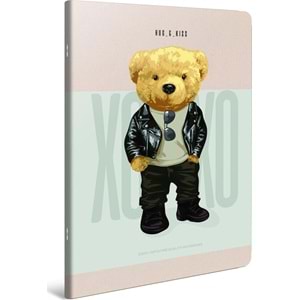 Gıpta XoXo Tel Dikiş Kar. Kap. A6 60 Yp. Çizgili Defter