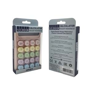 Südor Hesap Makinesi Pastel Renkler HM1811