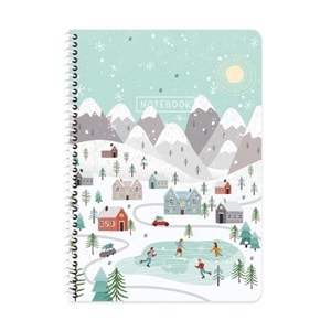 Keskin Color Karton Kp. Spr. Mevsimler A4 80 Yp. Stickerlı Kareli Defter