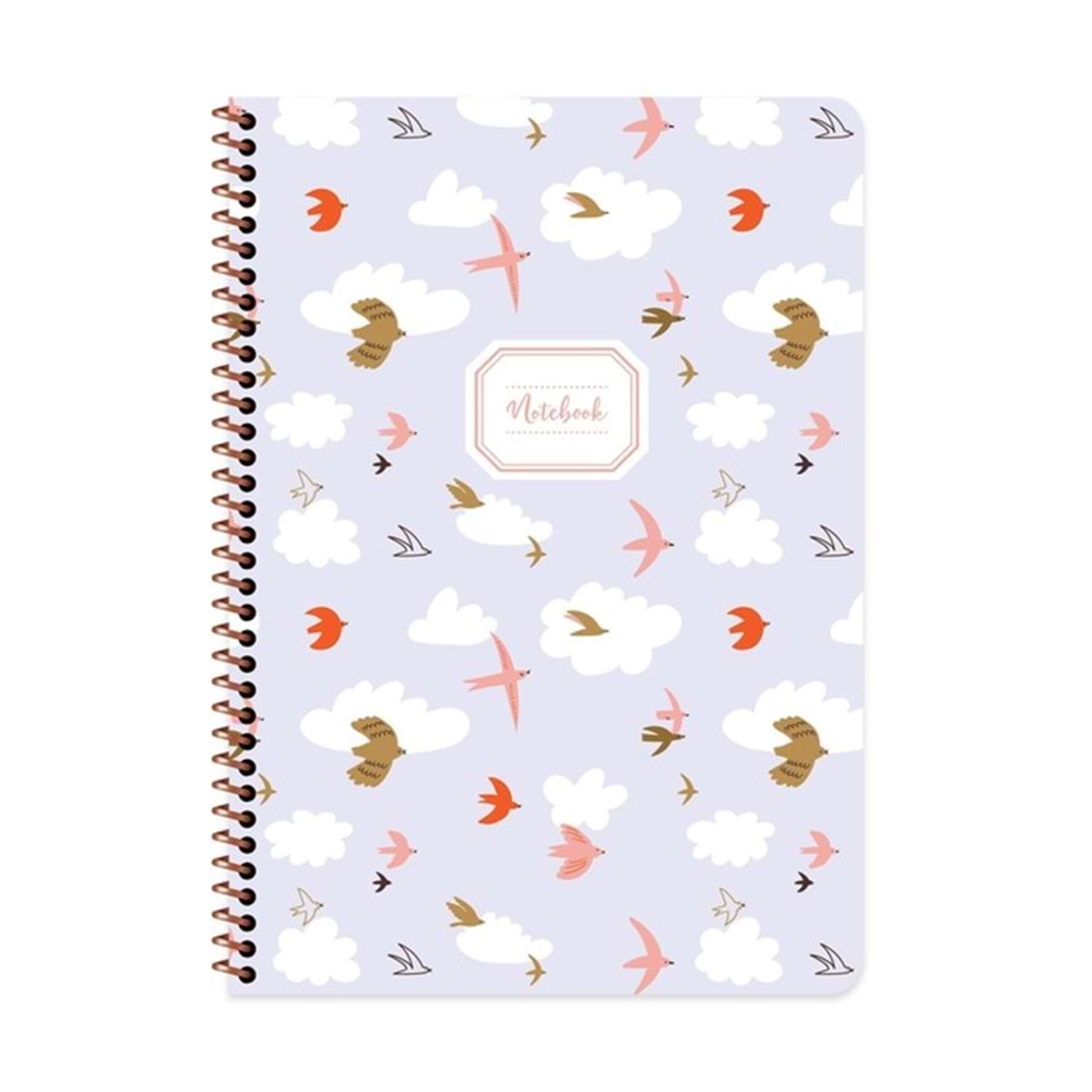 Keskin Color Karton Kp. Spr. Hayvanlar A4 80 Yp. Stickerlı Kareli Defter