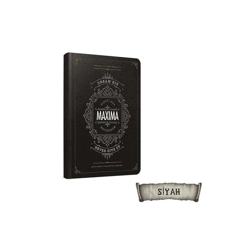 Gıpta Maxima Defter Çizgisiz İplik Dikiş Sert Kapak 120 Yaprak 13x21 Cm