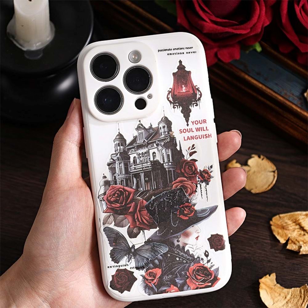 Ancient Flower Roll Sticker Defteri 24 Sayfa