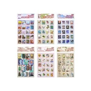Plastik Pul Sticker 8 Sayfa BM-1776
