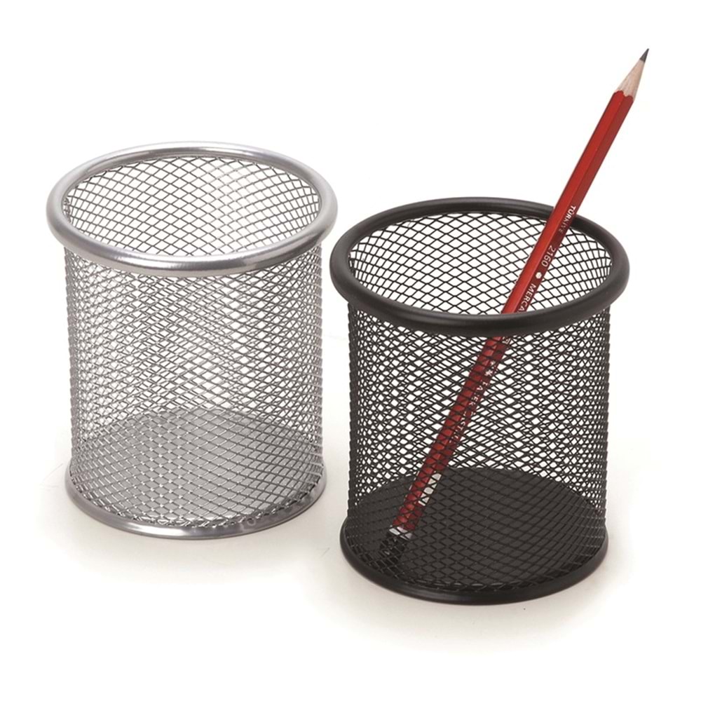 İnox File Tekli Kalemlik Siyah