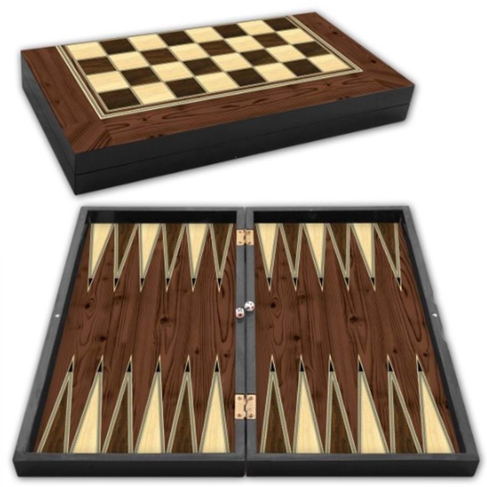 Star Platin Tavla Takımı Büyük Kaplama 1020371