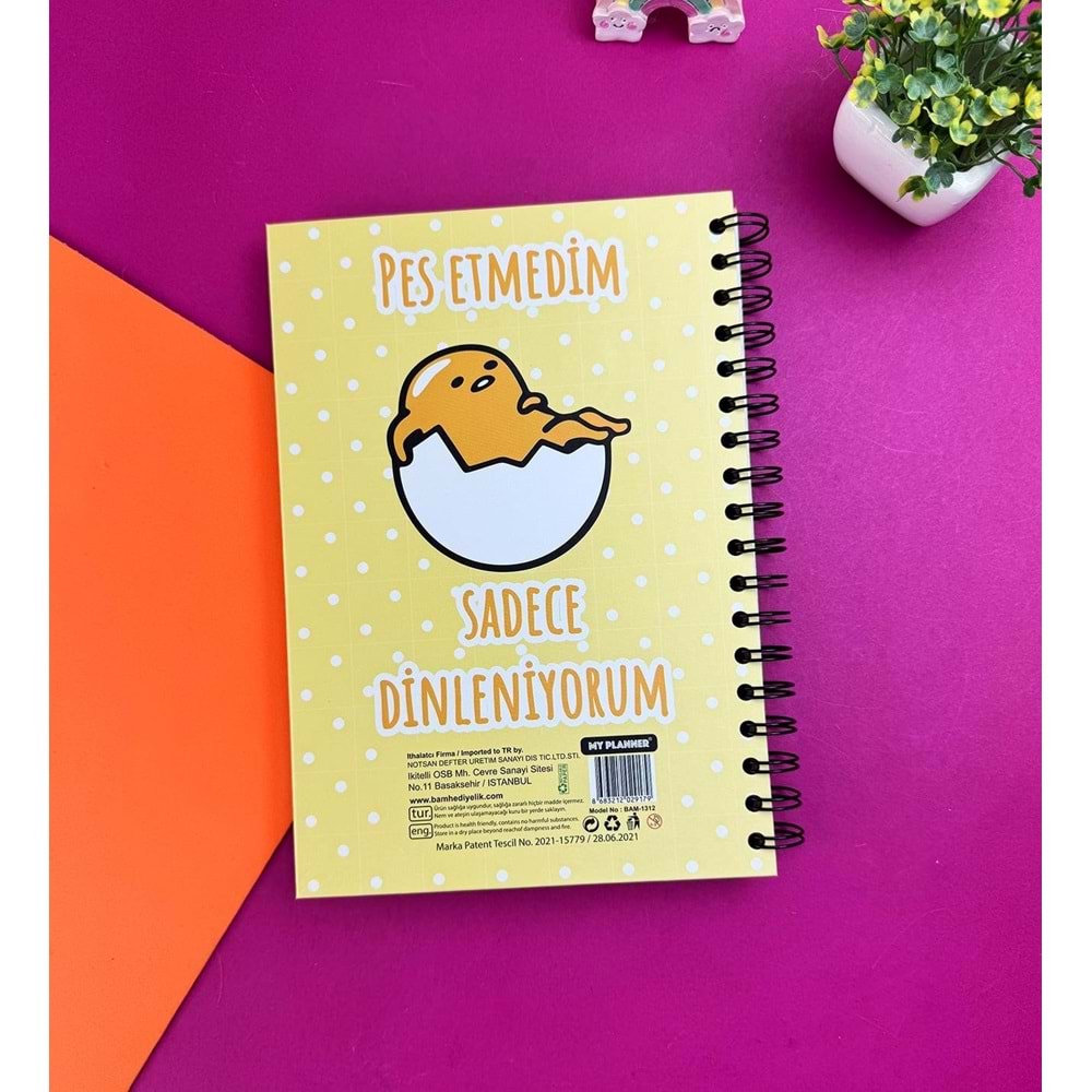 Pes Etmedim Dinleniyorum Tasarımlı Konuşan Ajanda (Bam-1312)