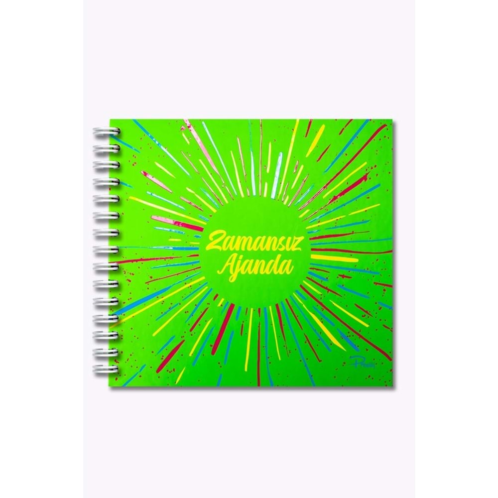 Prestij Neon Yeşil Zamansız Ajanda