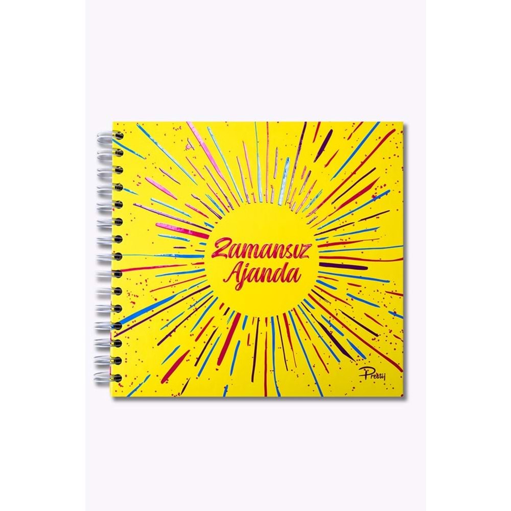 Prestij Neon Sarı Zamansız Ajanda