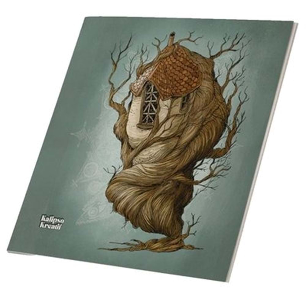 Kalipso Ağaç Ev 13x14 64 Sayfa Çizgisiz Defter