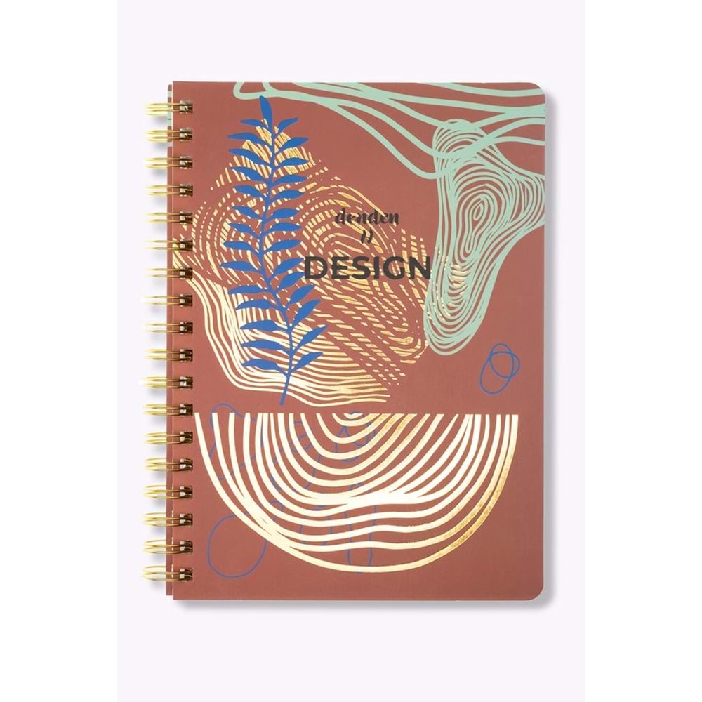 Denden Redactar Kırmızı Spiralli Defter, 17x24 cm