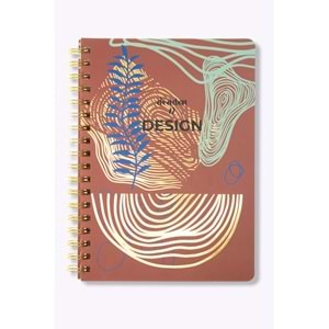 Denden Redactar Kırmızı Spiralli Defter, 17x24 cm