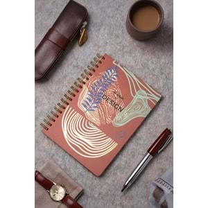 Denden Redactar Kırmızı Spiralli Defter, 17x24 cm